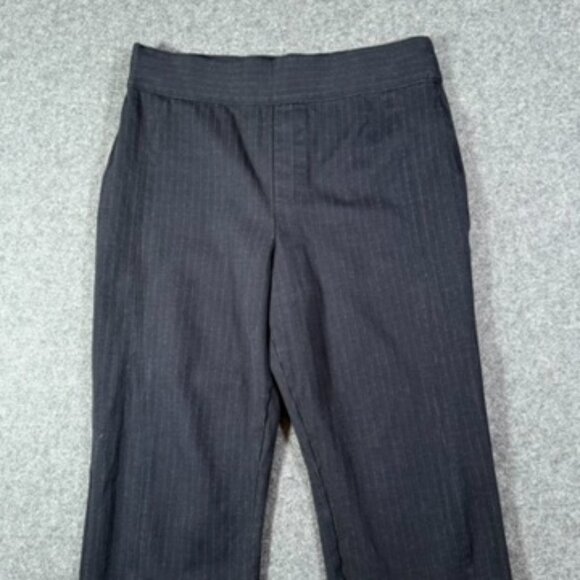 Spanx Womens Perfect Pant Slim Straight Ponte Knit Navy Stripe Sz 1x Tall Comfy - Picture 3 of 12